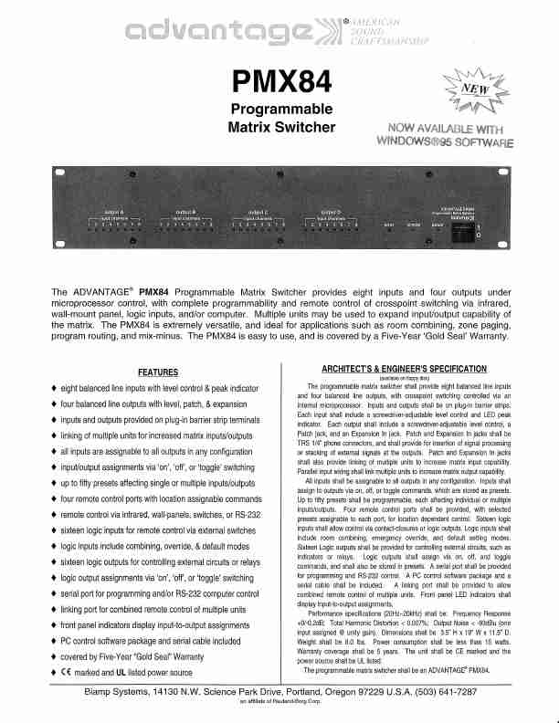BIAMP ADVANTAGE PMX84-page_pdf
